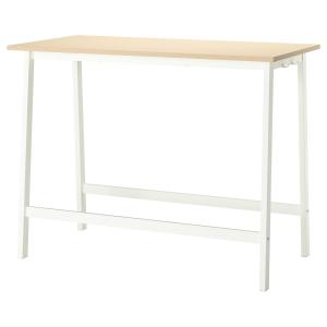 IKEA - mesa de reuniones, chapa abedulblanco, 140x68x105 cm…