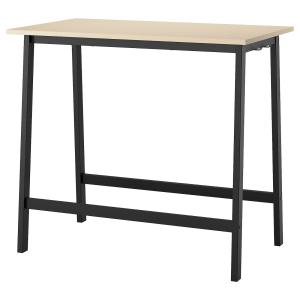 IKEA - mesa de reuniones, chapa abedulnegro, 120x68x105 cm…
