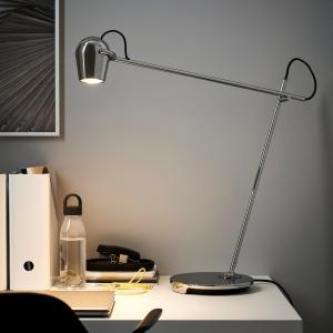 IKEA - Lámpara flexo de trabajo, cromado cromado