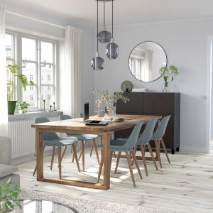 IKEA - GRÖNSTA mesa y 6 sillas, 220x100 cm