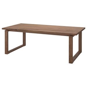IKEA - mesa, chapa roble tinte marrón, 220x100 cm chapa rob…