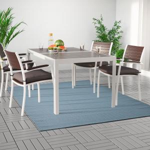 IKEA - alfombra para interior y exterior, azul claro, 160x2…