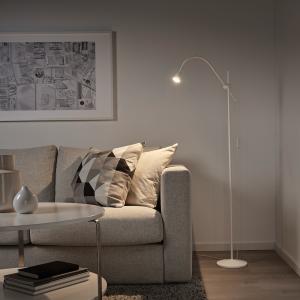 IKEA - Lámpara de pielectura, blanco blanco