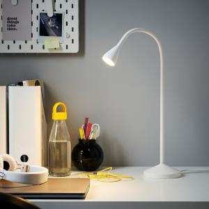 IKEA - Lámpara flexo de mesa o escritorio, blanco blanco