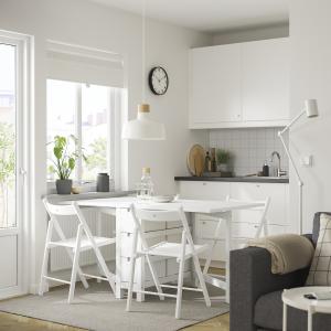 IKEA - FRÖSVI mesa y 4 sillas, blancoblanco, 2689152 cm bla…