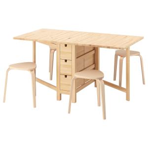 IKEA - KYRRE mesa&4 sillas, abedulabedul, 2689152 cm abedul…