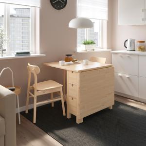IKEA - RÖNNINGE mesa y dos sillas abedul/abedul