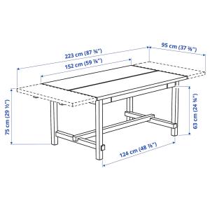 IKEA - BERGMUND mesa y 4 sillas, blancoInseros blanco, 1522…