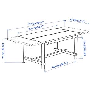 IKEA - BERGMUND mesa y 4 sillas, negroRyrane azul oscuro, 1…