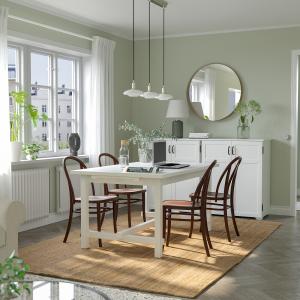 IKEA - SKOGSBO mesa y 4 sillas, blancomarrón oscuro, 152223…