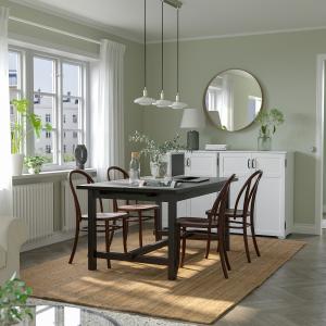 IKEA - SKOGSBO mesa y 4 sillas, negromarrón oscuro, 152223…
