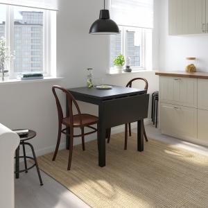 IKEA - SKOGSBO mesa y dos sillas, negromarrón oscuro, 74104…