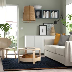IKEA - alfombra, pelo corto, azul oscuromarrón dorado, 170x…