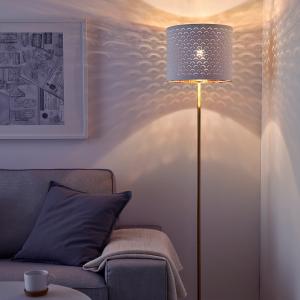 IKEA - pantalla para lámpara, blancocolor bronce, 32 cm bla…