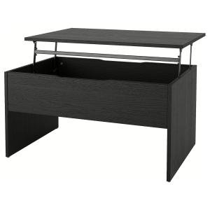 IKEA - mesa de centro regulable, negro, 90 cm negro