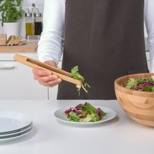 IKEA - pinzas servir, bambú bambú