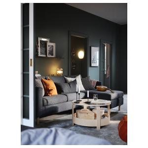 IKEA - sofá 3 plazas con chaiselongue, Gunnared gris oscuro…
