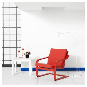 IKEA - cojín sillón con respaldo bajo, Vissle rojo Vissle r…