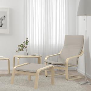 IKEA - sillón, chapa abedulKnisa beige claro chapa abedul/K…