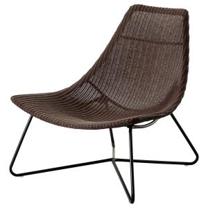 IKEA - sillón, marrón oscuronegro marrón oscuro/negro