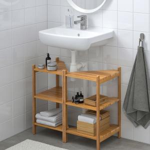 IKEA - BJÖRKÅN estantería esquina para baño, bambú bambú…