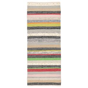 IKEA - alfombra, a manoalgodón colores variados, 70x180 cm…
