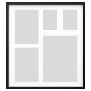 IKEA - marco para 5 fotos, negro, 64x71 cm negro