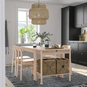 IKEA - RÖNNINGE mesa y 4 sillas abedul/abedul