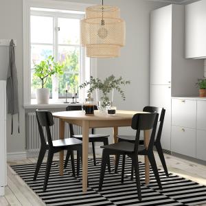 IKEA - LISABO mesa y 4 sillas, haya clara chapanegro, 11517…