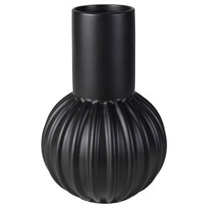 IKEA - florero jarrón, negro, 27 cm negro
