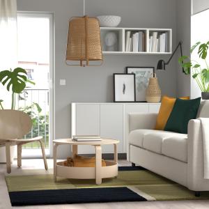 IKEA - alfombra, pelo corto, beige-verdeazul oscuro, 170x24…