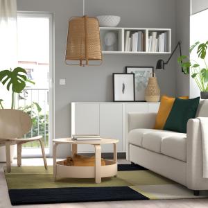 IKEA - alfombra, pelo corto, beige-verdeazul oscuro, 200x30…