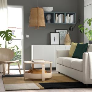 IKEA - alfombra, pelo corto, marrón doradoazul oscuro, 170x…