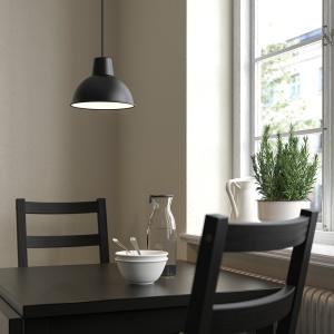IKEA - Lámpara colgante de techo, negro, 19 cm negro