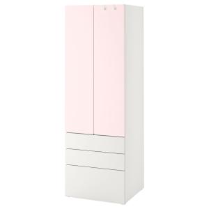 IKEA - PLATSA Armario Blanco rosa claro/con 3 cajones