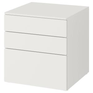 IKEA - PLATSA Cómoda de 3 cajones Blanco/blanco