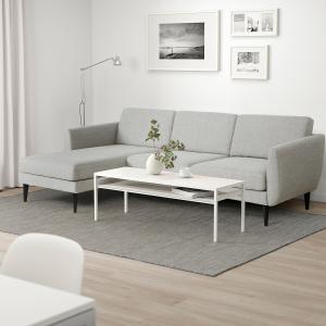 IKEA - sofá de 4 plazas con chaiselongue, Viarp beigemarrón…