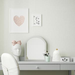 IKEA - espejo escritoriopared, gris claro gris claro