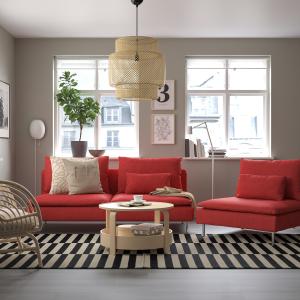 IKEA - módulo 3 asientos, Tonerud rojo Tonerud rojo