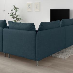 IKEA - sofá 3 plazas esquina, Hillared azul oscuro Hillared…