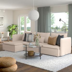 IKEA - sofá de 4 plazas con chaiselongue, Gransel natural -…