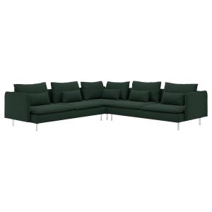 IKEA - Sofa esquina 6 plazas, Tallmyra verde oscuro - Hemos…
