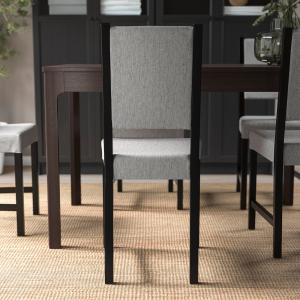 IKEA - silla, negro-marrónKnisa grisbeige negro-marrón/Knis…