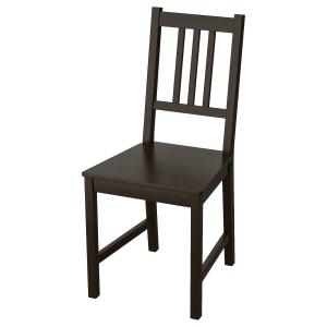 IKEA - silla, negro-marrón negro-marrón