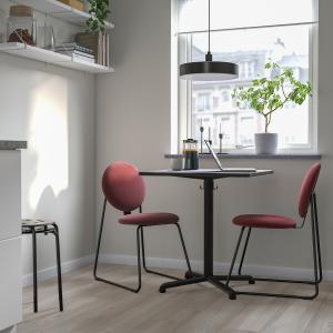 IKEA - MÅNHULT mesa y dos sillas, antracita antracitaHakebo…