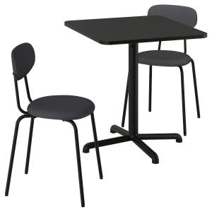 IKEA - ÖSTANÖ mesa y dos sillas, antracita antracitaRemmarn…