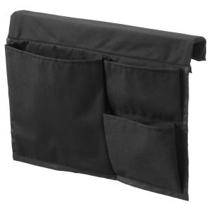 IKEA - Almacenaje bolsillos cama, negro, 39x30 cm negro