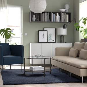 IKEA - alfombra, pelo corto, azul oscuro, 170x240 cm azul o…