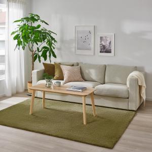 IKEA - alfombra, pelo corto, verde oliva claro, 170x240 cm…