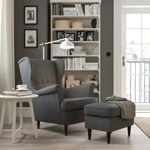 IKEA - Reposapiés, Nordvalla gris oscuro Nordvalla gris osc…